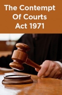 CONTEMPT OF COURT ACT, 1971: A STUDY