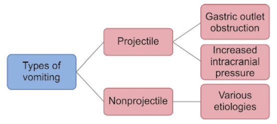 TYPES OF VOMITING SUCH AS PROJECTILE VOMITING, BILIOUS VOMITING, NON-BILIOUS VOMITING, FREQUENT VOMITING AND CAUSES, SYMPTOMS AS WELL AS DIAGNOSIS OF VOMITING IN CHILDREN. TYPES OF VOMITING SUCH AS PROJECTILE VOMITING, BILIOUS VOMITING, NON-BILIOUS VOMITING, FREQUENT VOMITING AND CAUSES, SYMPTOMS AS WELL AS DIAGNOSIS OF VOMITING IN CHILDREN.