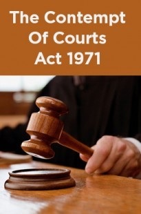 CONTEMPT OF COURT ACT, 1971: A STUDY CONTEMPT OF COURT ACT, 1971: A STUDY